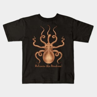 Release the  Brown Kraken! Kids T-Shirt